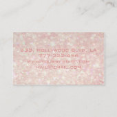 専門的エレガントグリッター《写真》ぼけ味 名刺 (裏面)