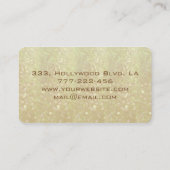 専門的エレガントグリッター《写真》ぼけ味 名刺 (裏面)