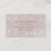 専門的エレガントグリッター《写真》ぼけ味 名刺 (裏面)