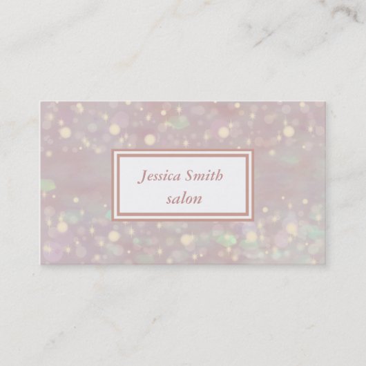 専門的エレガントグリッター《写真》ぼけ味 名刺 (正面)
