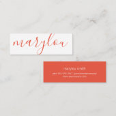 専門的スタイリッシュに |シグネチャシリーズ スキニー名刺 (正面/裏面)