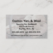 専門糸ニードレクラフトカスタムウールショップ 名刺 (正面)