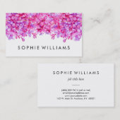 専門紫色の花のライラック 名刺 (正面/裏面)