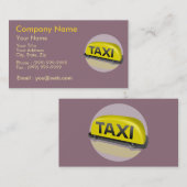 専門職のタクシー運転手 名刺 (正面/裏面)