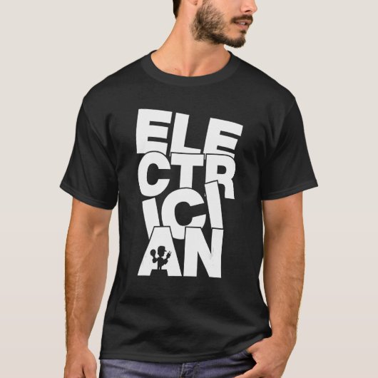 専門職の仕事 – 電気技師 Tシャツ (正面)