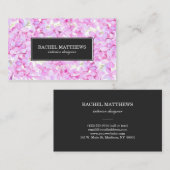 専門薄紫のライラック 名刺 (正面/裏面)