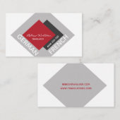 専門訳者翻訳文字の作家 名刺 (正面/裏面)