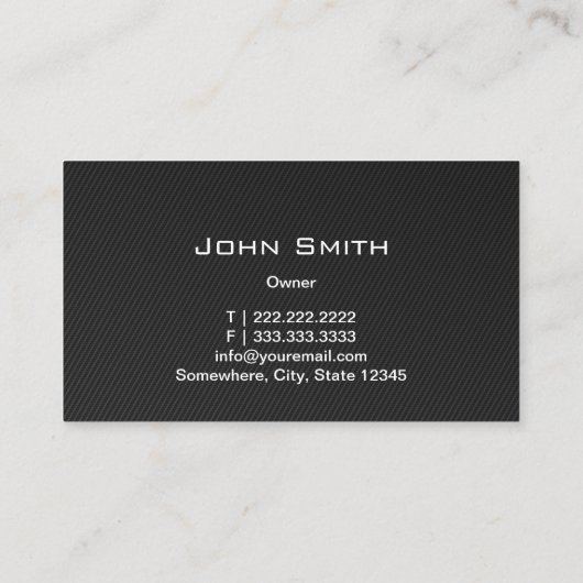 専門車の輪郭の自動車修理 名刺 (裏面)