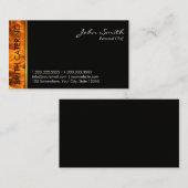 専門食料調達の燃えるような火の熱い食糧 名刺 (正面/裏面)