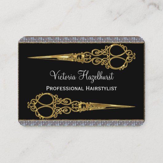 専門Châteauの王室のな二重はさみ 名刺 (正面)