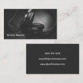 専門DJのヘッドホーン 名刺 (正面/裏面)