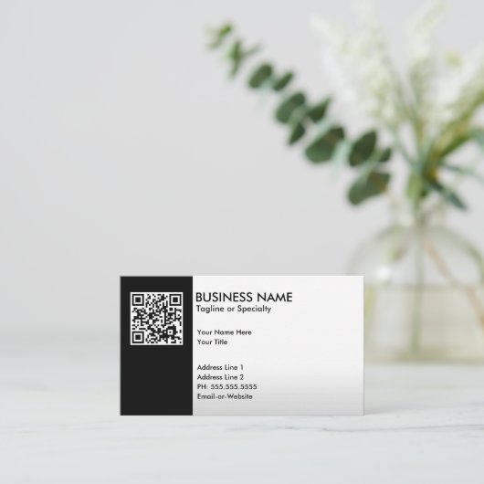 専門QRコード 名刺 (スタンド正面)