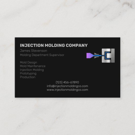 射出成形機 名刺 (正面)