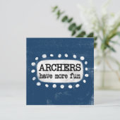 射手のおもしろいグリーティングカードの数が増える カード (スタンド正面)