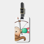 射手の女の子 ラゲッジタグ (正面縦)