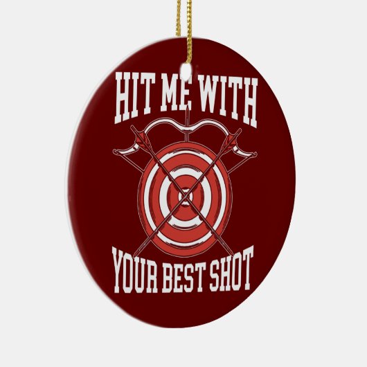 射手の弓最高の矢で撃て セラミックオーナメント (右)