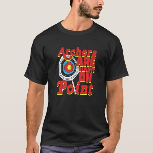 射手は常に方向を向いている Tシャツ (正面)
