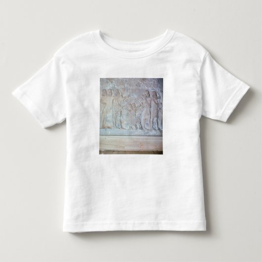 射手を描写するレリーフ、浮き彫り トドラーTシャツ (正面)