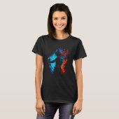 射手フレイムアーチェリーレトロ弓矢 Tシャツ (正面フル)