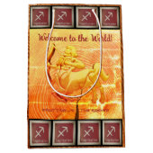 射手ベビー射手座 – （11月22日 – 12月21日） ミディアムペーパーバッグ (正面)