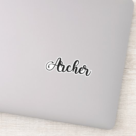 射手名 – 手書き書 シール (詳細)