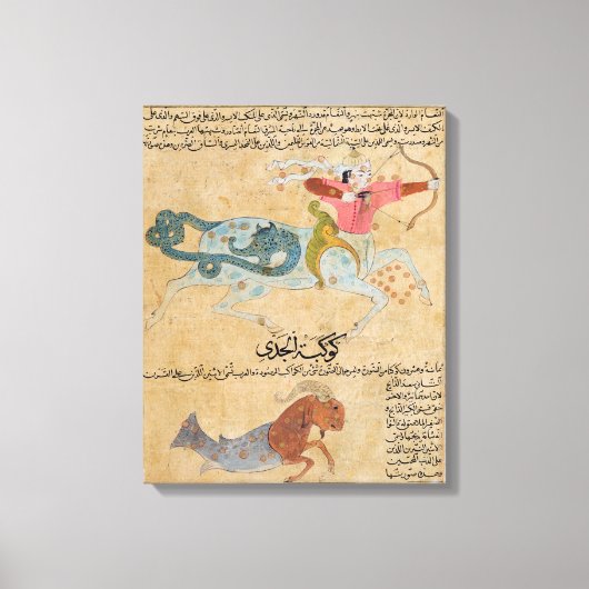 射手座と キャンバスプリント (正面)