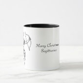 射手座のクリスマスのマグ マグカップ (中央)