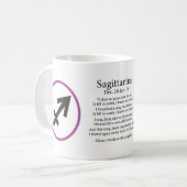 射手座のコーヒー・マグ コーヒーマグカップ (正面左)