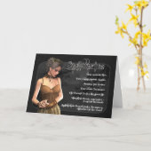 射手座のゴシック様式(占星術の)十二宮図のバースデー・カード カード (黄色い花)