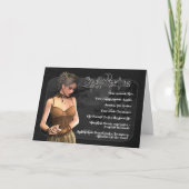 射手座のゴシック様式(占星術の)十二宮図のバースデー・カード カード (正面)