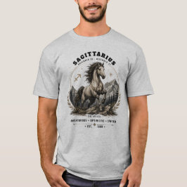 射手座のゾディアックホース メンズTシャツ Tシャツ