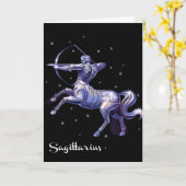 射手座のバースデー・カード カード (黄色い花)