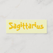 射手座のプロフィールカード スキニー名刺 (裏面)