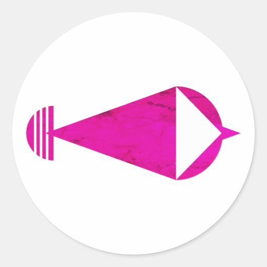 射手座の占星術のサイン ラウンドシール (正面)