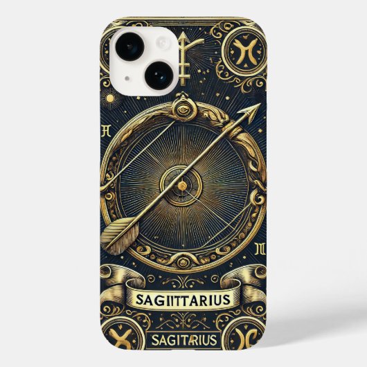 射手座の天体占星術ギフト Case-Mate iPhoneケース (裏面)