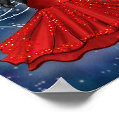 射手座の女神と木星惑星 ポスター (角)