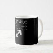 射手座の射手のシンボル占星術の誕生日ギフト コーヒーマグカップ (正面右)