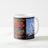 射手座の山羊座の(占星術の)十二宮図の占星術のコップ コーヒーマグカップ (正面右)