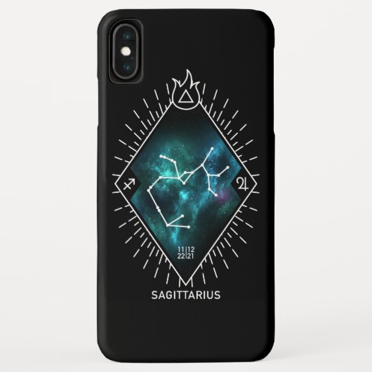 射手座の星座及び(占星術の)十二宮図の記号 Case-Mate iPhoneケース (裏面)