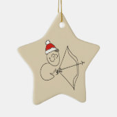 射手座の星座 占星学 かわいいイラスト セ セラミックオーナメント (右)