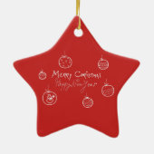 射手座の星座 占星学 かわいいイラスト セ セラミックオーナメント (裏面)