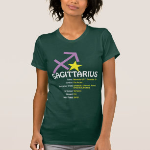 射手座の特性の女性暗く小柄いTシャツ Tシャツ
