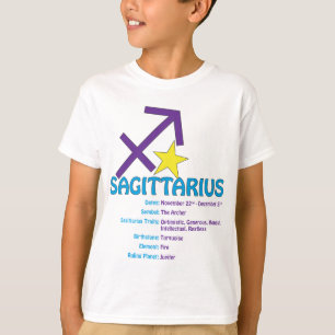 射手座の特性の子供のTシャツ Tシャツ
