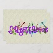 射手座の花 招待状 (正面/裏面)