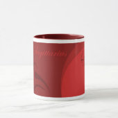 射手座の(占星術の)十二宮図のマグ(あずき色) マグカップ (中央)