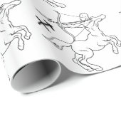 射手座の(占星術の)十二宮図の占星術の占星術の印 ラッピングペーパー (ロールコーナー)