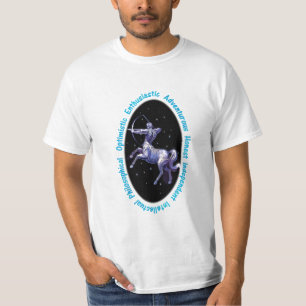 射手座の(占星術の)十二宮図の印のTシャツ Tシャツ