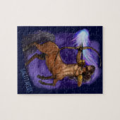 射手座の(占星術の)十二宮図の印 ジグソーパズル (横)