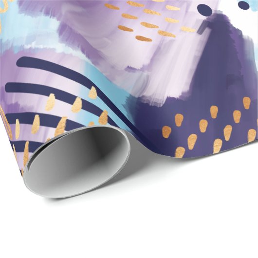 射手座の(占星術の)十二宮図の水彩画の抽象芸術のギフト用包装紙 ラッピングペーパー (ロールコーナー)