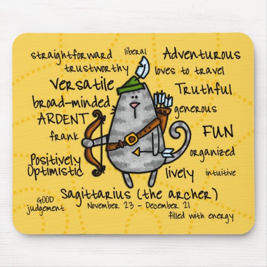 射手座のmousepad マウスパッド (正面)
